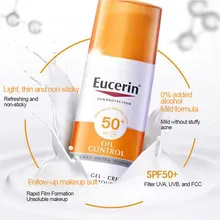 Eucerin Sunscreen Cream Orange Brightening SPF50+ Facial Brightening Hydrating Moisturizing Oil Control Acne-Prone Skin 5/50ml
